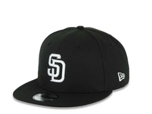Load image into Gallery viewer, San Diego Padres New Era MLB 9FIFTY 950 Snapback Cap Hat Black Crown/Visor White Logo 40th Anniversary Side Patch Gray UV

