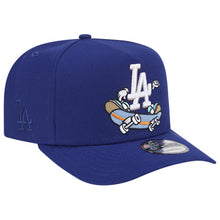 Load image into Gallery viewer, Los Angeles Dodgers New Era MLB 9FORTY 940 Snapback A-Frame Cap Hat Royal Blue Crown/Visor Team Color Logo Skating Cartoon

