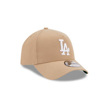 Load image into Gallery viewer, Los Angeles Dodgers New Era MLB 9FORTY 940 Adjustable A-Frame Cap Hat Khaki Crown/Visor White Logo Green UV
