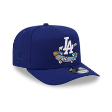 Load image into Gallery viewer, Los Angeles Dodgers New Era MLB 9FORTY 940 A-Frame Snapback Cap Hat Royal Blue Crown/Visor Team Color Logo With Skateboarding Cartoon

