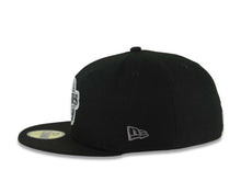 Load image into Gallery viewer, San Diego Padres New Era MLB 59FIFTY 5950 Fitted Cap Hat Black Crown/Visor Black/Gray Baseball Club Logo Petco Park 10 Years Side Patch Gray UV
