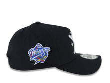 Load image into Gallery viewer, San Diego Padres New Era MLB 9FORTY 940 Adjustable A-Frame Cap Hat Navy Crown/Visor White Bats Logo 1998 World Series Side Patch Gray UV
