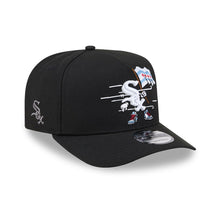 Load image into Gallery viewer, Chicago White Sox New Era MLB 9FIFTY 950 Snapback A-Frame Cap Hat Black Crown/Visor White Logo With Cartoon Gray UV

