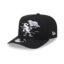 Load image into Gallery viewer, Chicago White Sox New Era MLB 9FIFTY 950 Snapback A-Frame Cap Hat Black Crown/Visor White Logo With Cartoon Gray UV
