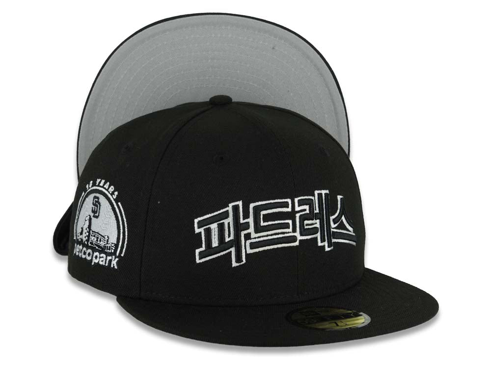 San Diego Padres New Era MLB 59FIFTY 5950 Fitted Cap Hat Black