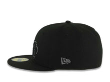 Load image into Gallery viewer, Mexico New Era 59FIFTY 5950 Fitted Cap Hat Black Crown/Visor Black/Dark Gray Aztec Headdress Logo Dark Gray UV
