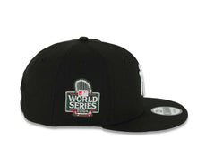 Load image into Gallery viewer, New York Yankees New Era MLB 9FIFTY 950 Snapback Cap Hat Black Crown/Visor White Logo Pink Rose 2024 World Series Side Patch Gray UV
