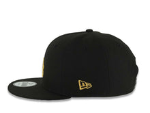 Load image into Gallery viewer, Los Angeles Dodgers New Era MLB 9FIFTY 950 Snapback Cap Hat Black Crown/Visor Metallic Gold Logo 2024-25 Back To Back World Series Champs Side Patch
