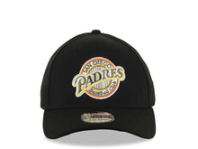 Load image into Gallery viewer, San Diego Padres New Era MLB 39THIRTY 3930 Flexfit Cap Hat Black Crown/Visor Brown/Yellow/Orange/White Baseball Club Logo Black UV
