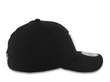 Load image into Gallery viewer, Los Angeles Dodgers New Era MLB 39THIRTY 3930 Flexfit Cap Hat Black Crown/Visor White Logo Black UV

