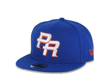 Load image into Gallery viewer, (Youth)Puerto Rico New Era 9FIFTY 950 Kid Snapback Cap Hat Royal Blue Crown/Visor White/Red Logo WBC Logo Side Patch Green UV
