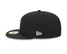 Load image into Gallery viewer, San Diego Padres New Era MLB 59FIFTY 5950 Fitted Cap Hat Black Crown/Visor White Logo 2016 All-Star Game Side Patch
