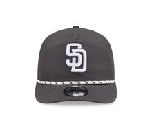 Load image into Gallery viewer, San Diego Padres New Era MLB 19Twenty 1920 Snapback Rope Cap Hat Gray Crown/Visor White Logo 
