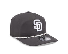 Load image into Gallery viewer, San Diego Padres New Era MLB 19Twenty 1920 Snapback Rope Cap Hat Gray Crown/Visor White Logo 
