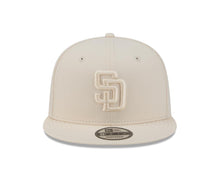 Load image into Gallery viewer, San Diego Padres New Era MLB 9FIFTY 950 Snapback Cap Hat Stone Crown/Visor Stone Logo (Color Pack)
