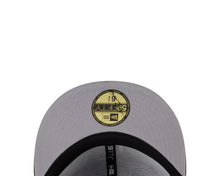 Load image into Gallery viewer, San Diego Padres New Era MLB 59FIFTY 5950 Fitted Cap Hat Dark Brown Crown/Visor Yellow Logo All MLB Team Logos Gray UV (Allover)
