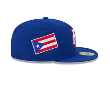 Load image into Gallery viewer, Puerto Rico New Era WBC 59FIFTY 5950 Fitted Cap Hat Royal Blue Crown/Visor White/Red Logo (Hidden Hit)
