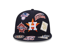 Load image into Gallery viewer, Houston Astros New Era MLB 59FIFTY 5950 Fitted Cap Hat Navy Blue Crown/Visor Team Color Logo All MLB Team Logos Gray UV (Allover)
