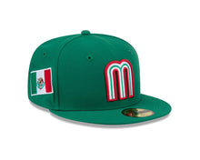 Load image into Gallery viewer, Mexico New Era WBC 59FIFTY 5950 Fitted Cap Hat Green Crown/Visor Team Color Logo (Hidden Hit)
