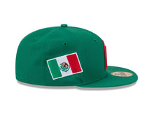 Load image into Gallery viewer, Mexico New Era WBC 59FIFTY 5950 Fitted Cap Hat Green Crown/Visor Team Color Logo (Hidden Hit)
