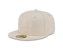Load image into Gallery viewer, San Diego FC New Era MLS 59FIFTY 5950 Fitted Cap Hat Cream Crown/Visor Cream Logo (Color Pack)
