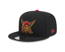Load image into Gallery viewer, Pittsburgh Pirates New Era MLB 9FIFTY 950 Snapback Cap Hat Black Crown/Visor Yellow Face/Head Logo Gray UV (2026 City Connect)
