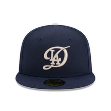 Load image into Gallery viewer, Los Angeles Dodgers New Era MLB 59FIFTY 5950 Fitted Cap Hat Navy Blue Crown/Visor Team Color Logo (2024 City Connect)
