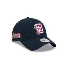 Load image into Gallery viewer, San Diego Padres New Era MLB 9TWENTY 920 Adjustable Cap Hat Navy Blue Crown/Visor White/Magenta Logo  (2026 City Connect Batting Practice)
