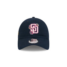 Load image into Gallery viewer, San Diego Padres New Era MLB 9TWENTY 920 Adjustable Cap Hat Navy Blue Crown/Visor White/Magenta Logo  (2026 City Connect Batting Practice)
