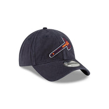 Load image into Gallery viewer, Atlanta Braves New Era MLB 9TWENTY 920 Adjustable Cap Hat Navy Blue Crown/Visor Red/White Axe Logo
