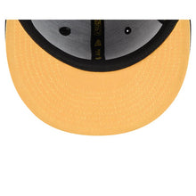 Load image into Gallery viewer, Atlanta Braves New Era MLB 59FIFTY 5950 Fitted Cap Hat Navy Blue Crown/Visor White/Gold Logo With Blips/Pins
