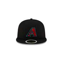 Load image into Gallery viewer, (Youth) Arizona Diamondbacks New Era MLB 59FIFTY 5950 Fitted Cap Hat Black Crown/Visor Team Color Logo
