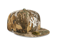 Load image into Gallery viewer, New York Yankees New Era MLB 59FIFTY 5950 Fitted Cap Hat Real Tree Camo Crown/Visor White Logo Gray UV
