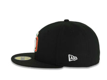 Load image into Gallery viewer, San Diego Padres New Era MLB 59FIFTY 5950 Fitted Cap Hat Black Crown/Visor Green/White/Red Vertical Logo Mexico Flag Side Patch Gray UV

