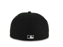 Load image into Gallery viewer, San Diego Padres New Era MLB 59FIFTY 5950 Fitted Cap Hat Black Crown/Visor White East County Script/Text Logo 40th Anniversary Side Patch Gray UV
