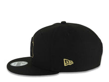Load image into Gallery viewer, New York Yankees New Era MLB 9FIFTY 950 Snapback Cap Hat Black Crown/Visor Black/Metallic Gold Logo Aztec Calendar Side Patch Gray UV
