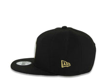 Load image into Gallery viewer, (Youth)San Diego Padres New Era MLB 9FIFTY 950 Kid Snapback Cap Hat Black Crown/Visor White/Black/Gold Logo Aztec Calendar Side Patch Gray UV
