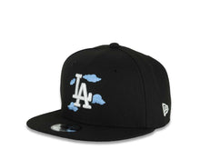 Load image into Gallery viewer, (Youth)Los Angeles Dodgers New Era MLB 9FIFTY 950 Snapback Cap Hat Black Crown/Visor White Logo With Cloud 2024-2025 Back To Back Champions Side Patch
