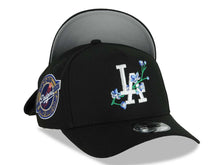 Load image into Gallery viewer, Los Angeles Dodgers New Era MLB 9FORTY 940 Adjustable A-Frame Cap Black Crown/Visor White/Blue Rose Logo 2024-2025 World Series Champions Side Patch
