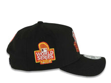 Load image into Gallery viewer, New York Yankees New Era MLB 9FORTY 940 Adjustable A-Frame Cap Hat Black Crown/Visor Red/White Logo With Floral 2024 World Series Side Patch Gray UV
