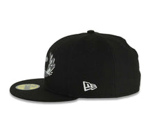 Load image into Gallery viewer, San Diego Padres New Era MLB 59FIFTY 5950 Fitted Cap Hat Black Crown/Visor Black/White/Gray Surfing Logo Gray UV
