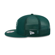 Load image into Gallery viewer, Oakland A's Athletics New Era MLB 9FIFTY 950 Snapback Trucker/Mesh Cap Hat Green Crown/Visor Green/White Logo Green UV (2026 Batting Practice)
