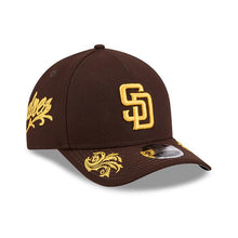Load image into Gallery viewer, San Diego Padres New Era MLB 9FORTY 940 Adjustable M-crown Cap Hat Brown Crown/Visor Yellow Logo Gray UV (Wordmark)
