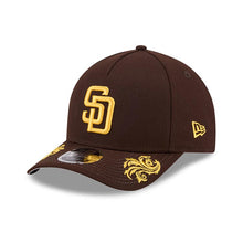 Load image into Gallery viewer, San Diego Padres New Era MLB 9FORTY 940 Adjustable M-crown Cap Hat Brown Crown/Visor Yellow Logo Gray UV (Wordmark)
