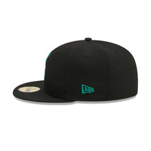 Load image into Gallery viewer, Seattle Mariners New Era MLB 59FIFTY 5950 Fitted Cap Hat Black Crown/Visor Team Color Logo Gray UV
