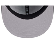 Load image into Gallery viewer, Atlanta Braves New Era MLB 59FIFTY 5950 Fitted Cap Hat Black Crown/Visor Dark Gray Logo Gray UV
