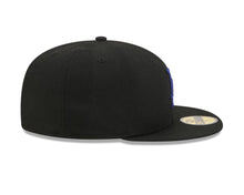 Load image into Gallery viewer, Los Angeles Dodgers New Era MLB 59FIFTY 5950 Fitted Cap Hat Black Crown/Visor Royal Blue Logo Gray UV

