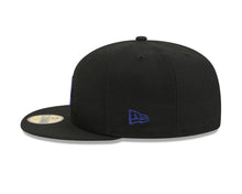 Load image into Gallery viewer, Los Angeles Dodgers New Era MLB 59FIFTY 5950 Fitted Cap Hat Black Crown/Visor Royal Blue Logo Gray UV
