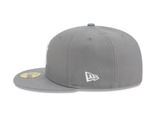 Load image into Gallery viewer, New York Yankees New Era MLB 59FIFTY 5950 Fitted Cap Hat Gray Crown/Visor White Logo Gray UV
