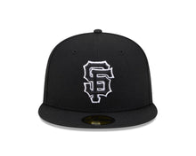 Load image into Gallery viewer, San Francisco Giants New Era MLB 59FIFTY 5950 Fitted Cap Hat Black Crown/Visor Black/White Logo Gray UV
